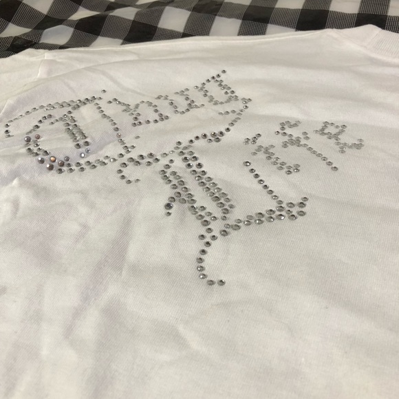 Tupac 2pac Official Thug Life Rhinestones T Shirt - Picture 7 of 8